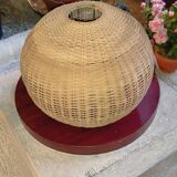 Rattan ball lampshade