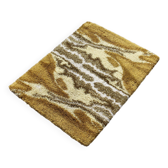 Tapis shaggy vintage en laine par Junghans Germany 1970s