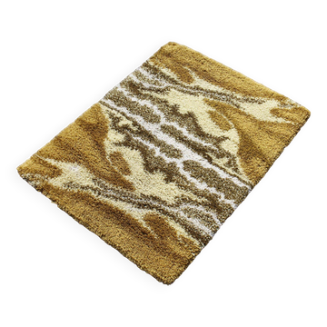 Vintage wool shaggy rug by Junghans Germany 1970s