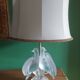 Crystal lamp Lalique with two doves model Ariane