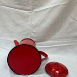 Red enameled iron coffee maker 1940