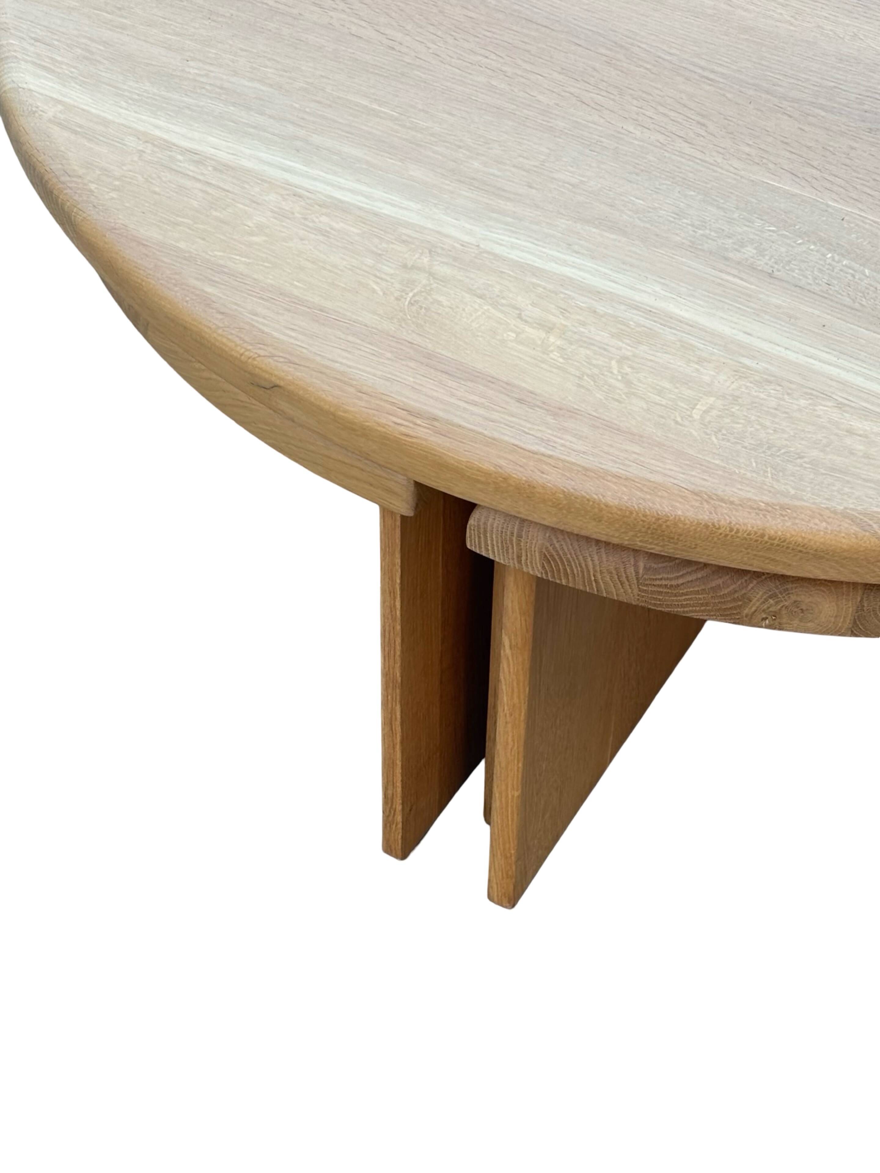 Vintage coffee table with side tables 80s design