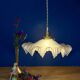 Suspension abat-jour vintage en verre dépoli