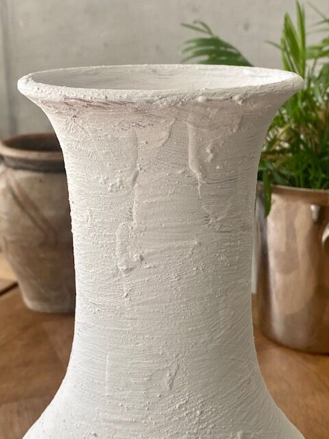 Bleached sandstone vase, 60s