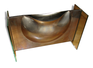 vase verre et acier vers