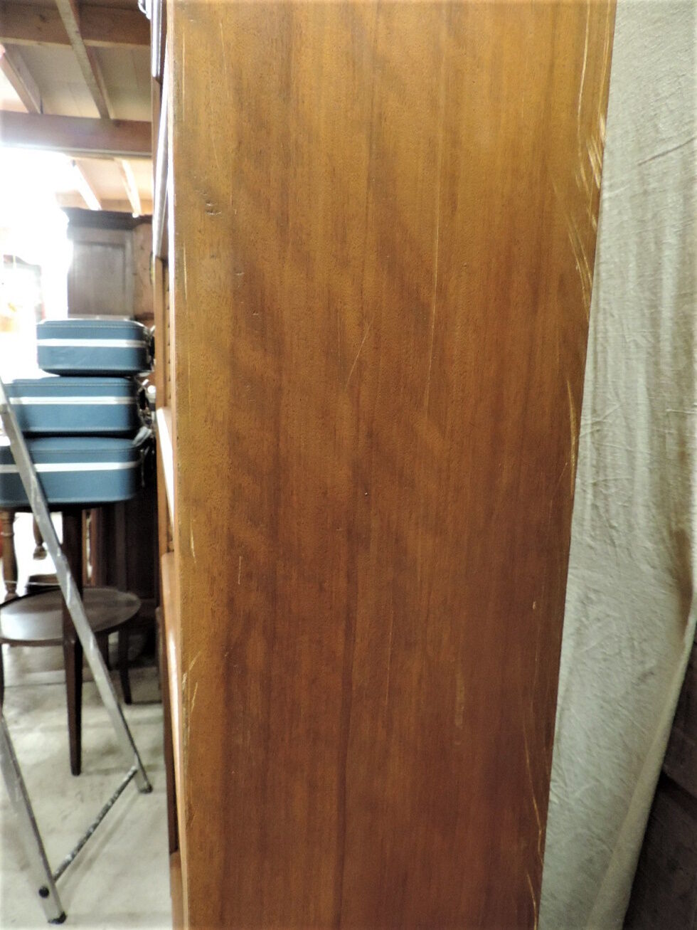 Open bookcase in vintage teak