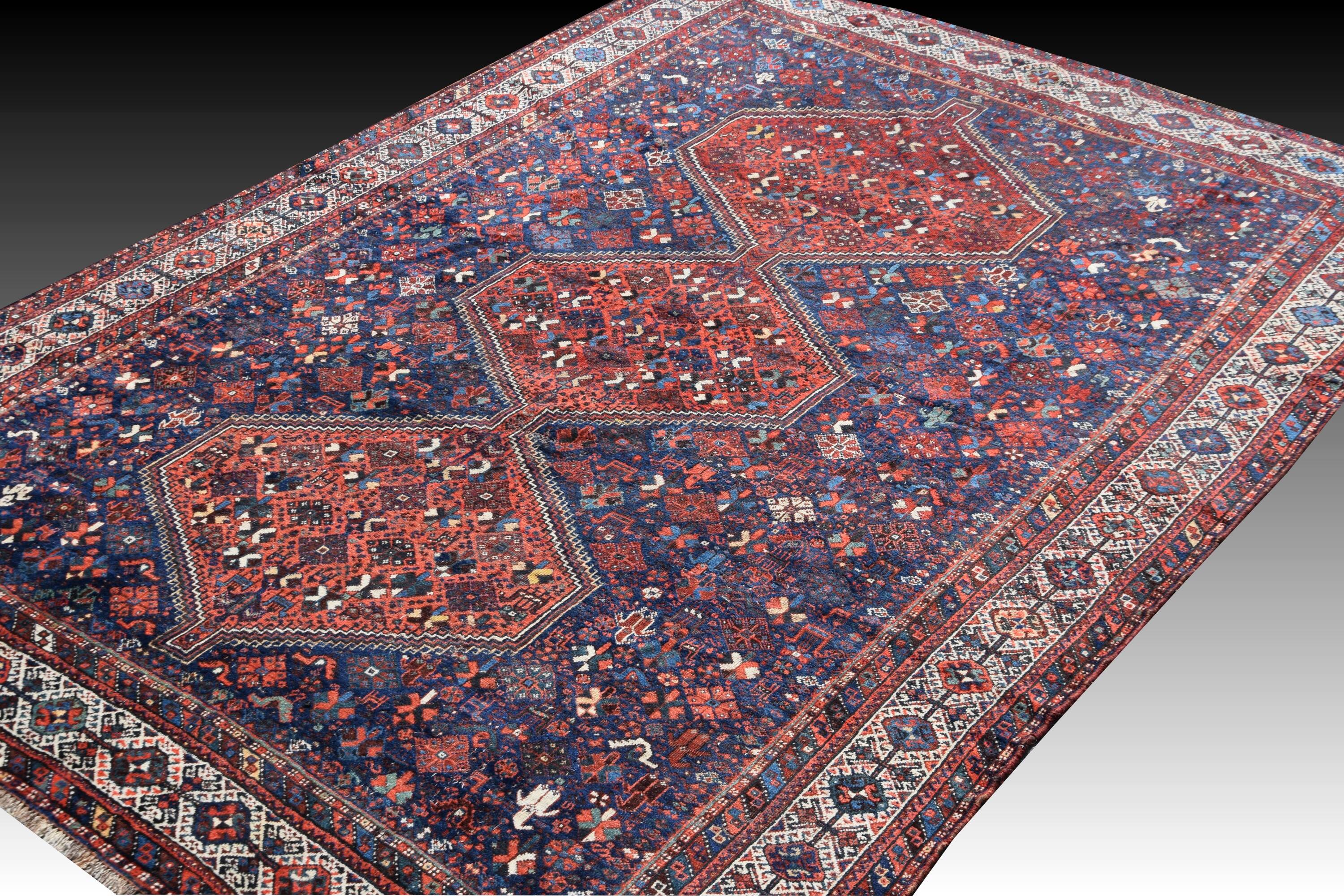 Oriental carpet Iran Shiraz, ancient Gashghaï - "Galerie Sardje"