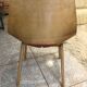 Chair Tonneau de Guariche wooden feet