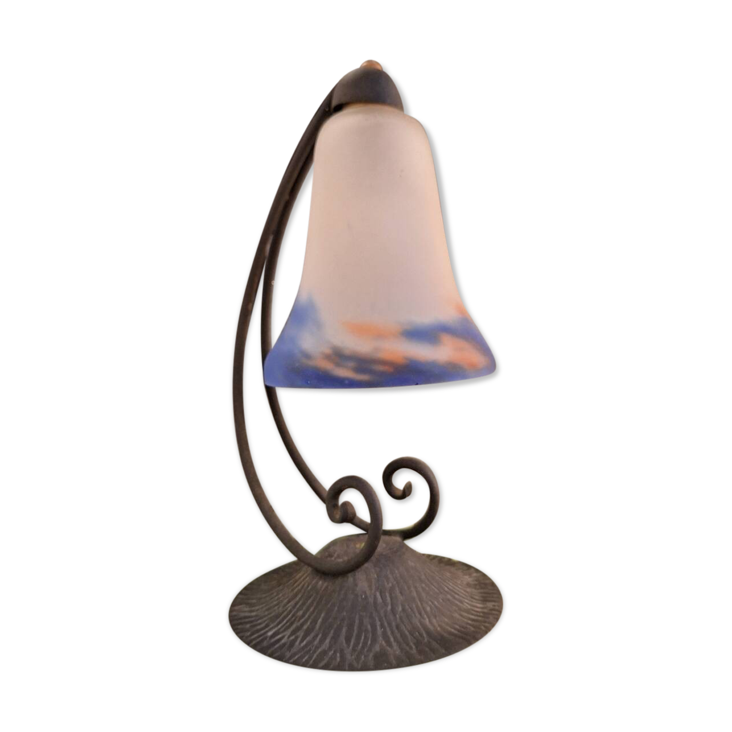 Art deco glass paste lamp g croimare