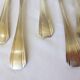 6 fourchettes vintage Christofle de style art déco en métal argenté