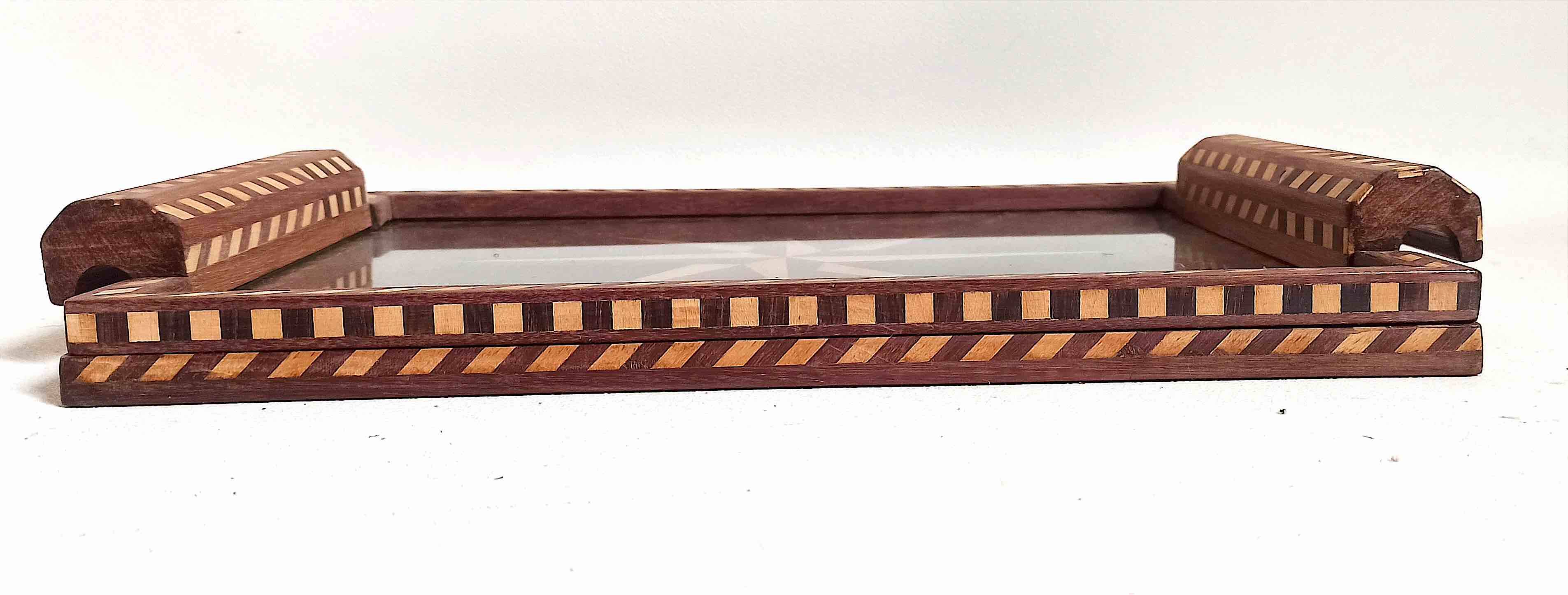 Art Deco marquetry tray