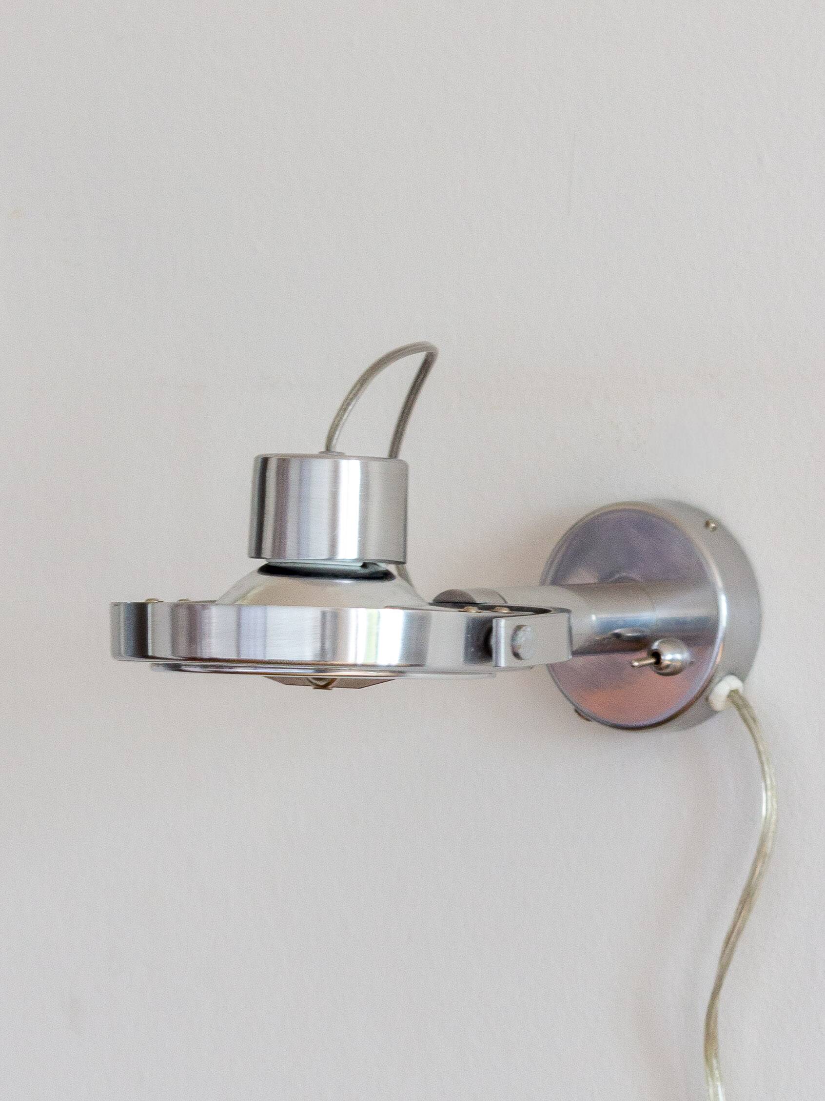 Brushed steel halogen wall lamp type V0207 ‘KLIMAT’, Ikea, 1990s