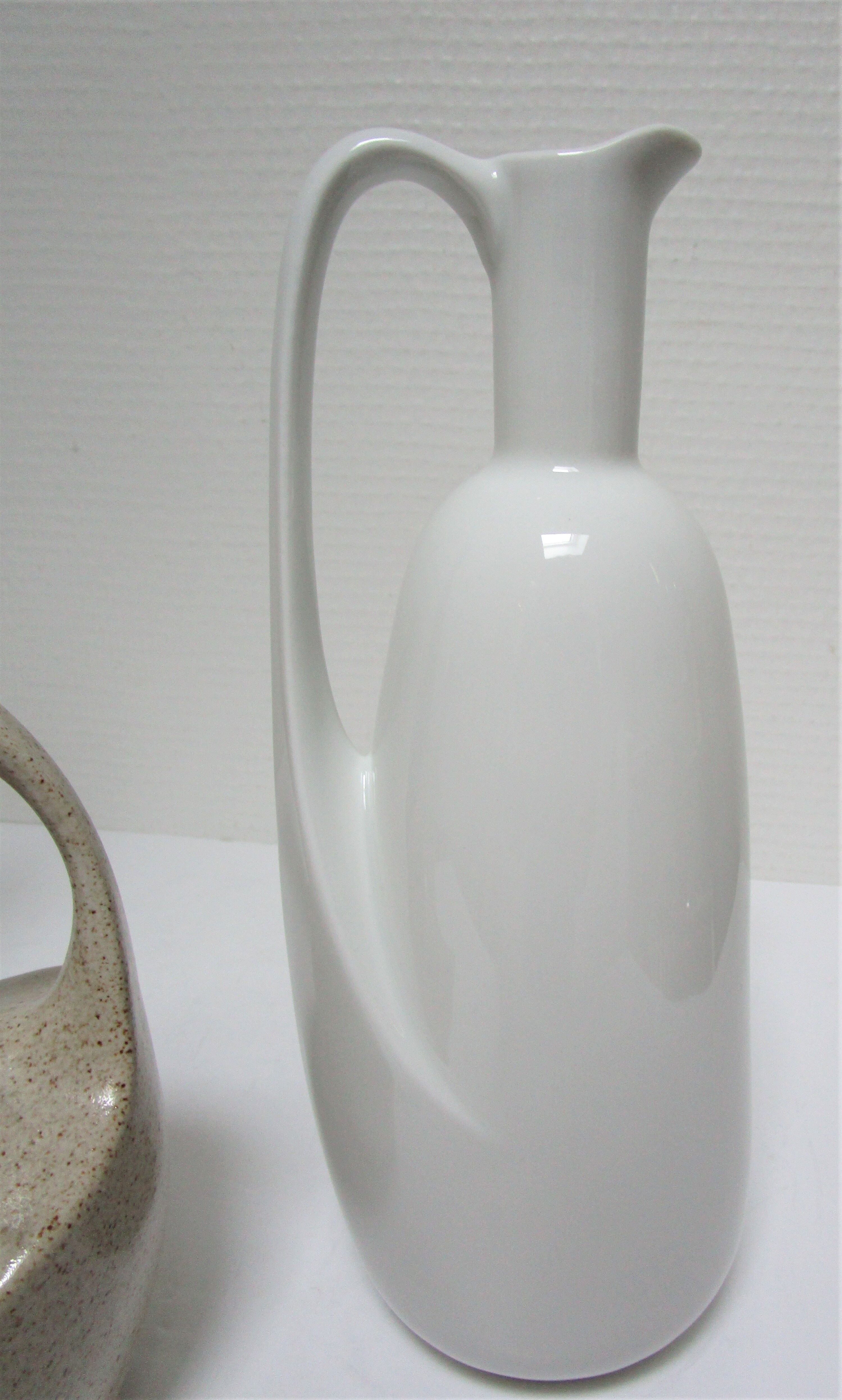 Trois vases céramique grès porcelaine vintage
