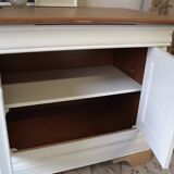 Raw wood and white furniture