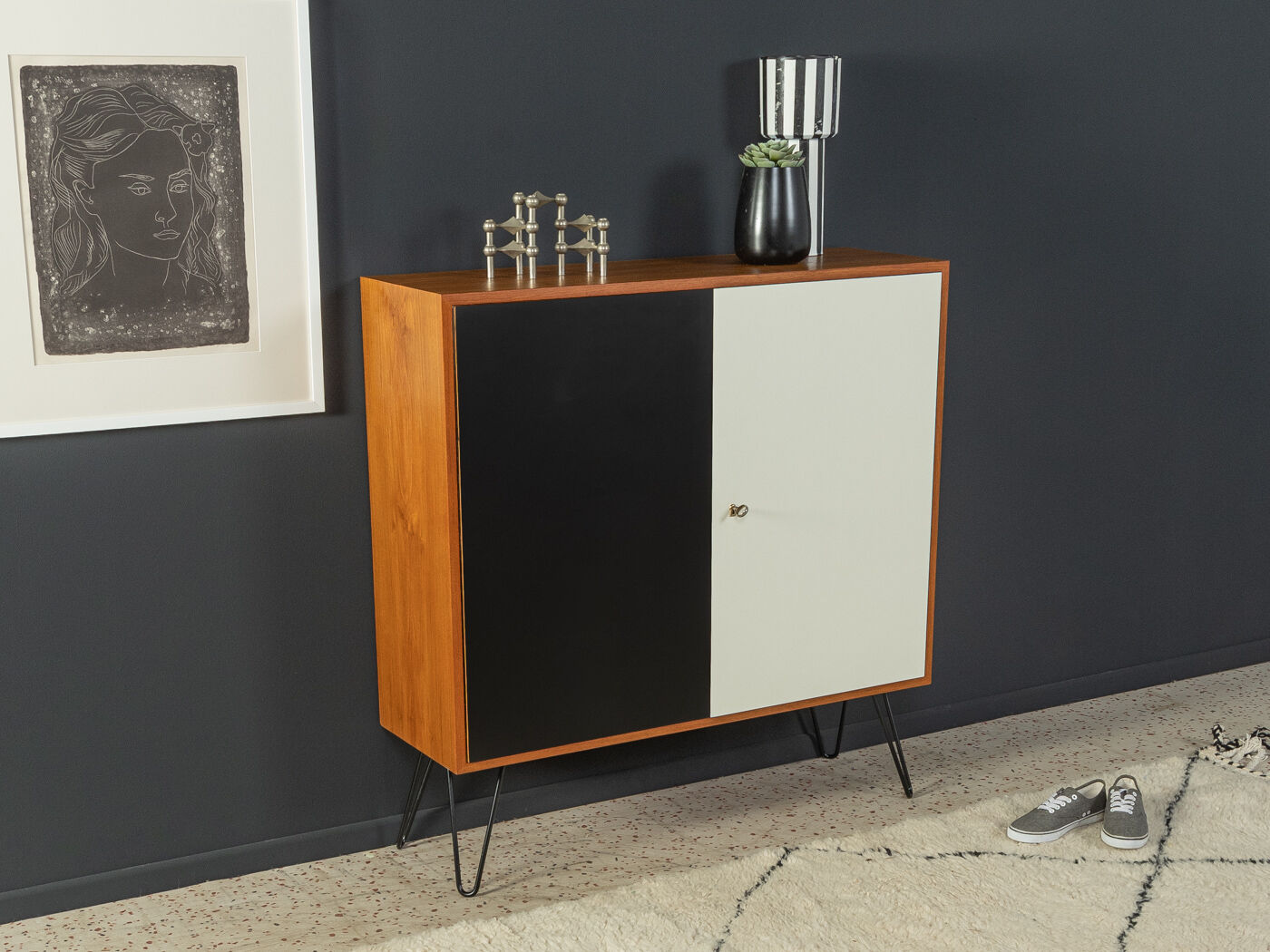 1950s shoe cabinet, Oldenburger Möbelwerkstätten