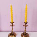 Pair of Empire style candlesticks