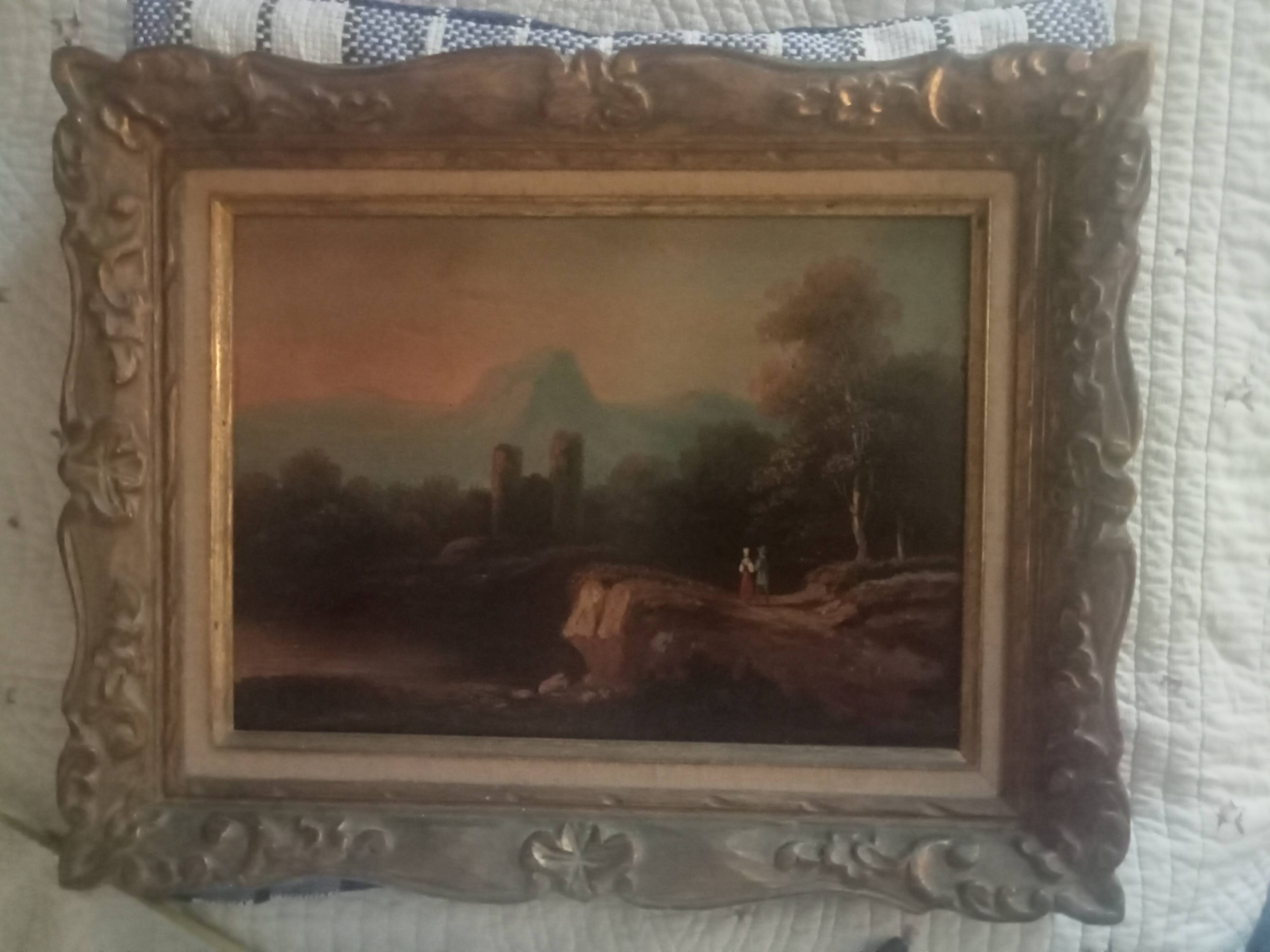 Pair of oil painting on wood