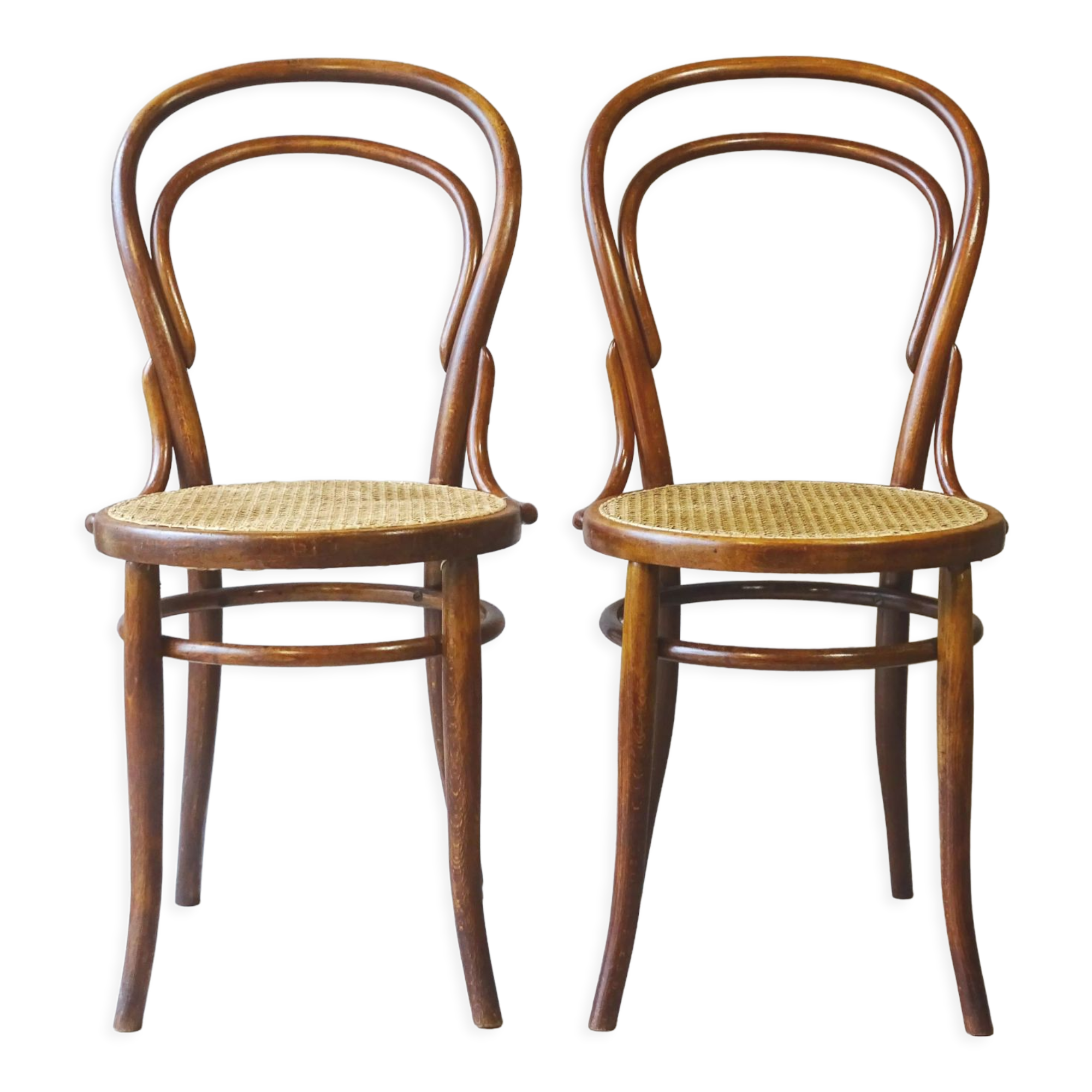 Two chairs turpe n°14 bistrot 1900 cans