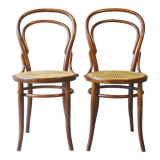 Two chairs turpe n°14 bistrot 1900 cans