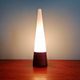 Scandinavian table lamp in teak and satin opaline, Hans-Agne Jakobsson, 1960