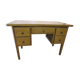 Danish-style blond oak desk