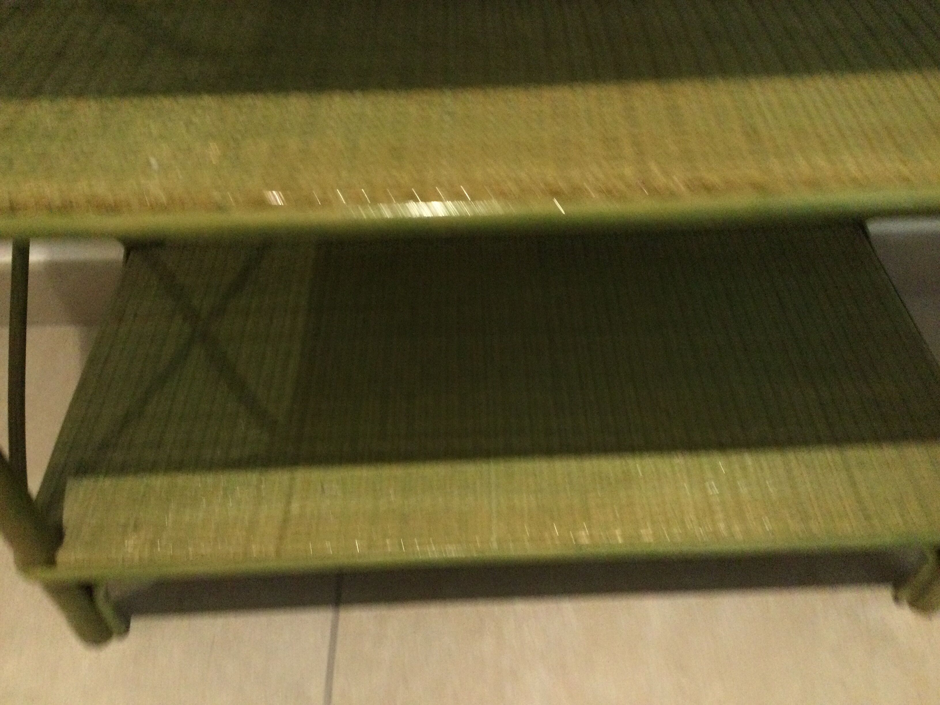 Vintage rattan shelf