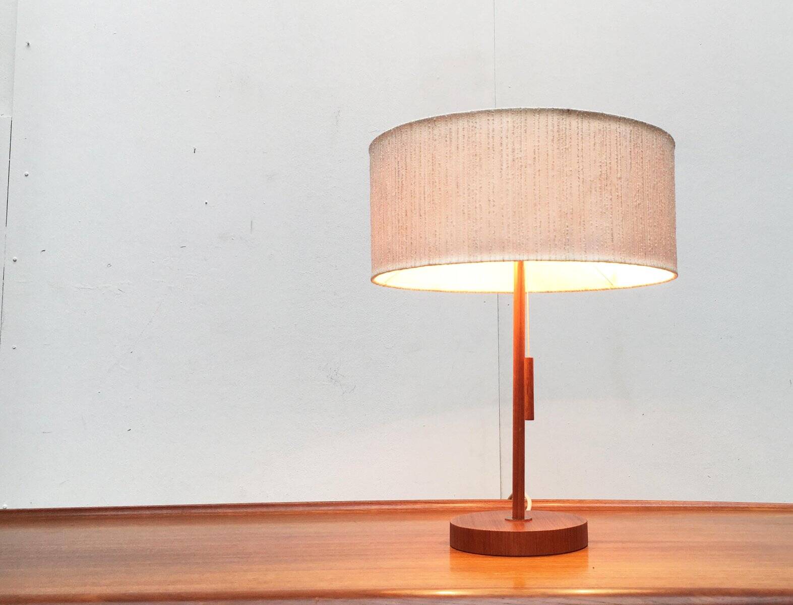 Teak table lamp type 25 mid-century by Temde