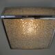 Vintage ceiling lamp with plastic sheets in chomed profiles 46x46 cm
