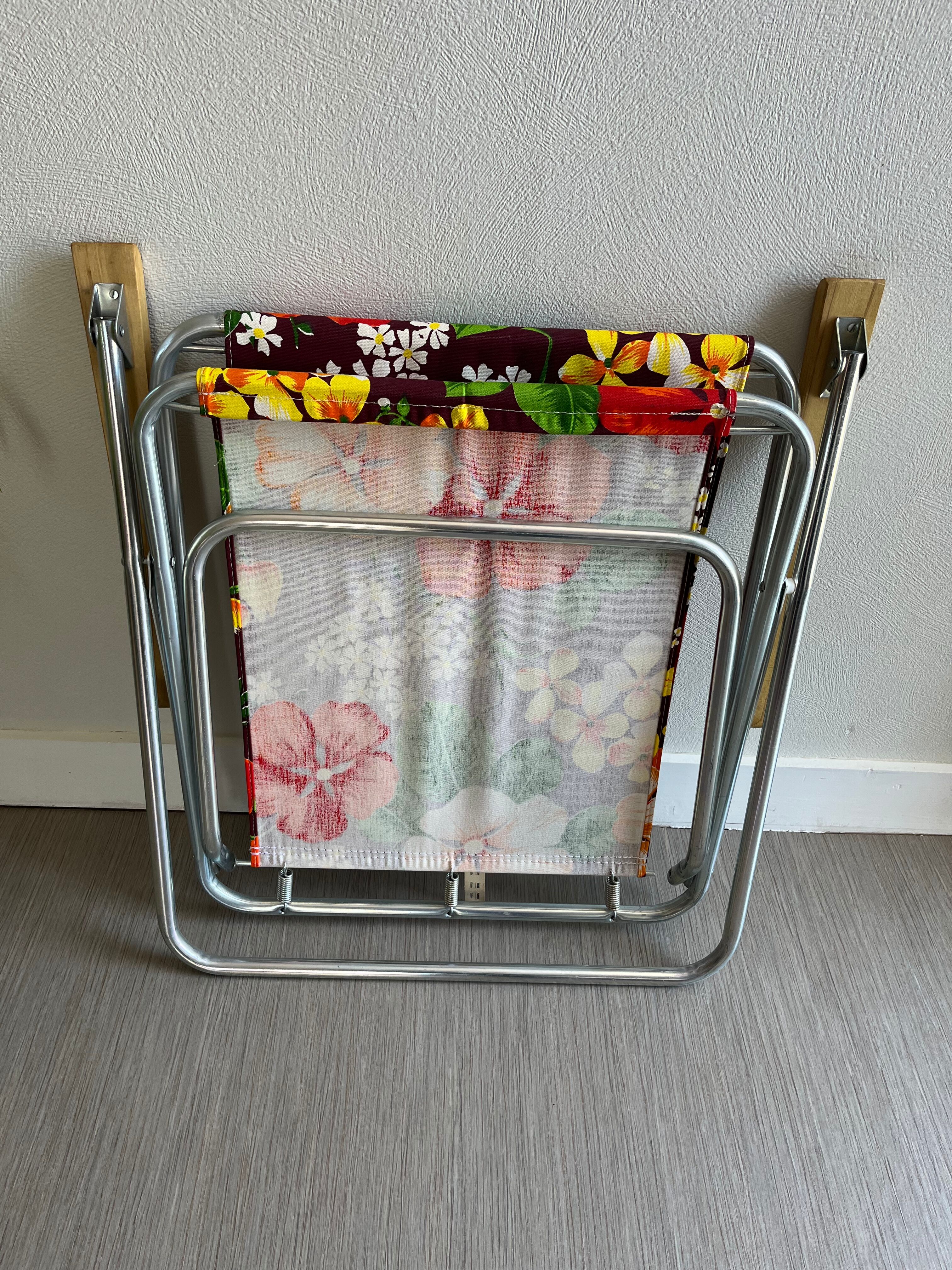 Vintage floral camping chair