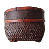 Japanese woven bamboo basket
