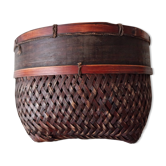 Japanese woven bamboo basket