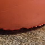 Vintage orange inflatable pouf 70