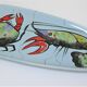 Dish and sausage fish crustaceans earthenware Pornic Bernard Serraz design 60s