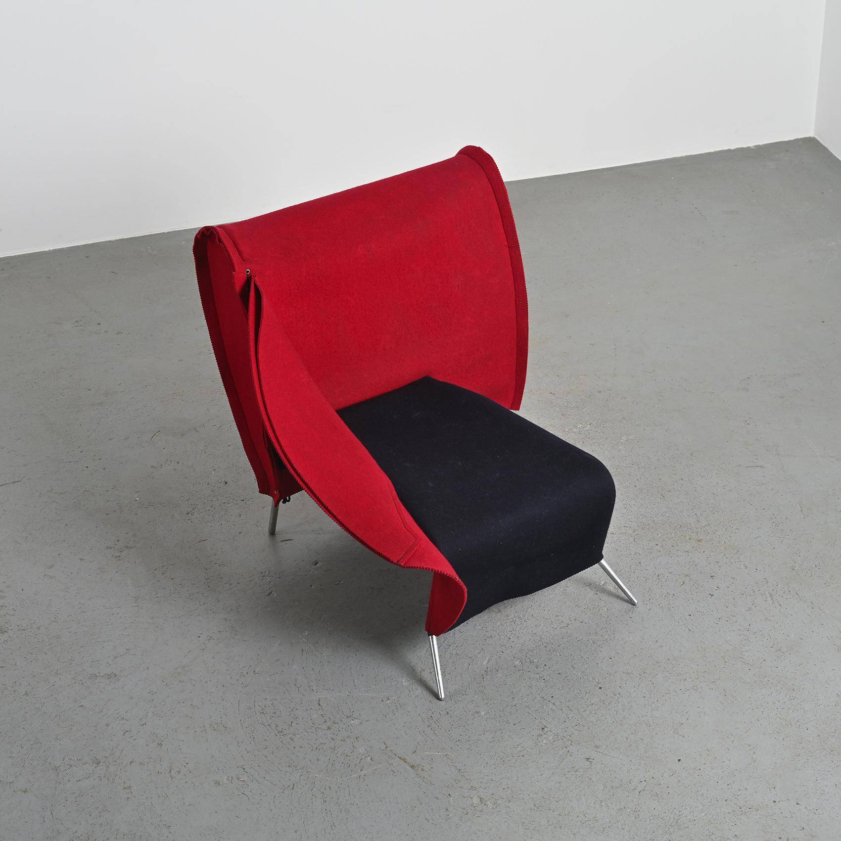 Filzka chaise longue by Borek Sipek for Scarabas, Netherlands, circa 1990