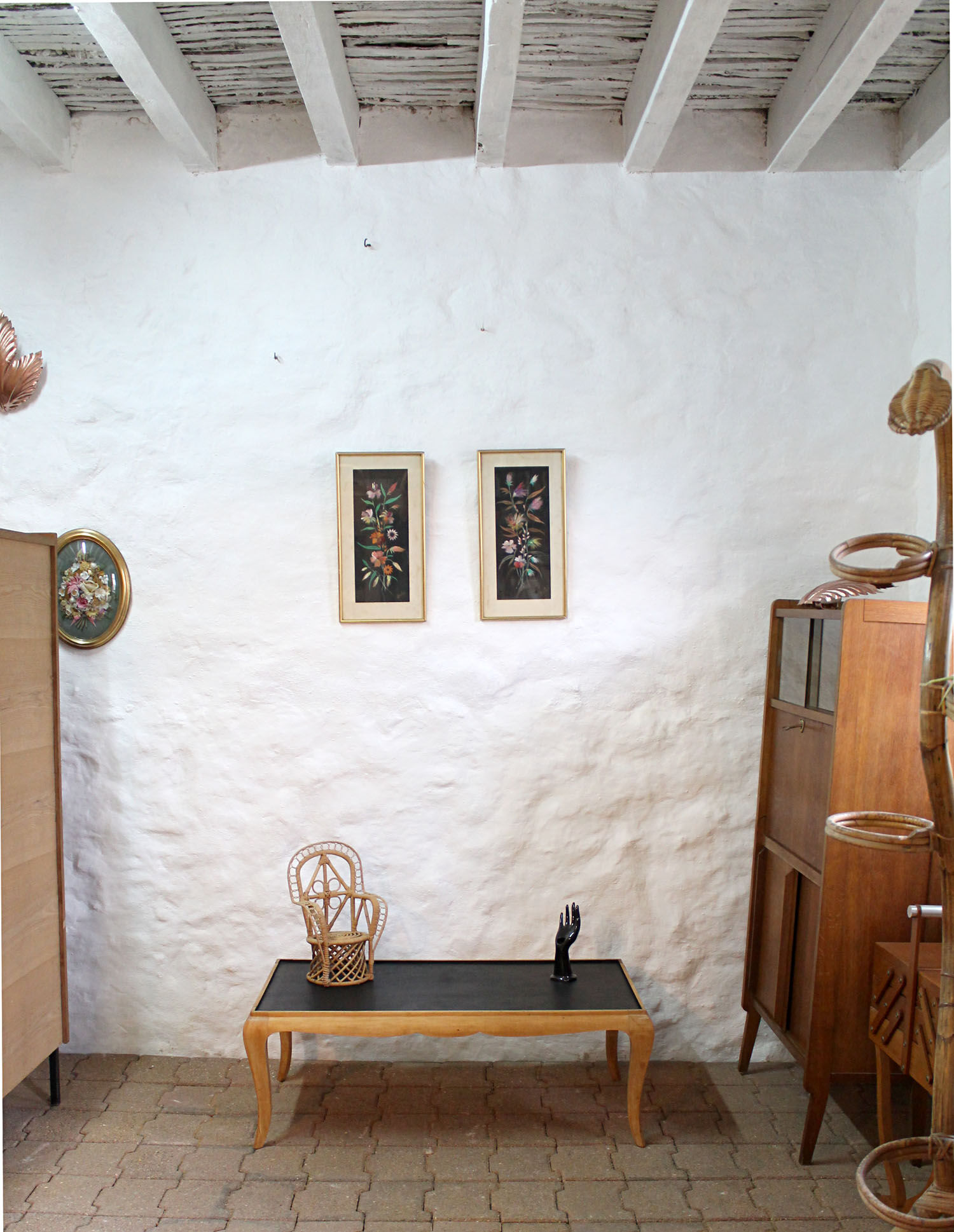 Coffee table Louis XV of the years 1950