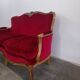 Red Louis XV living room
