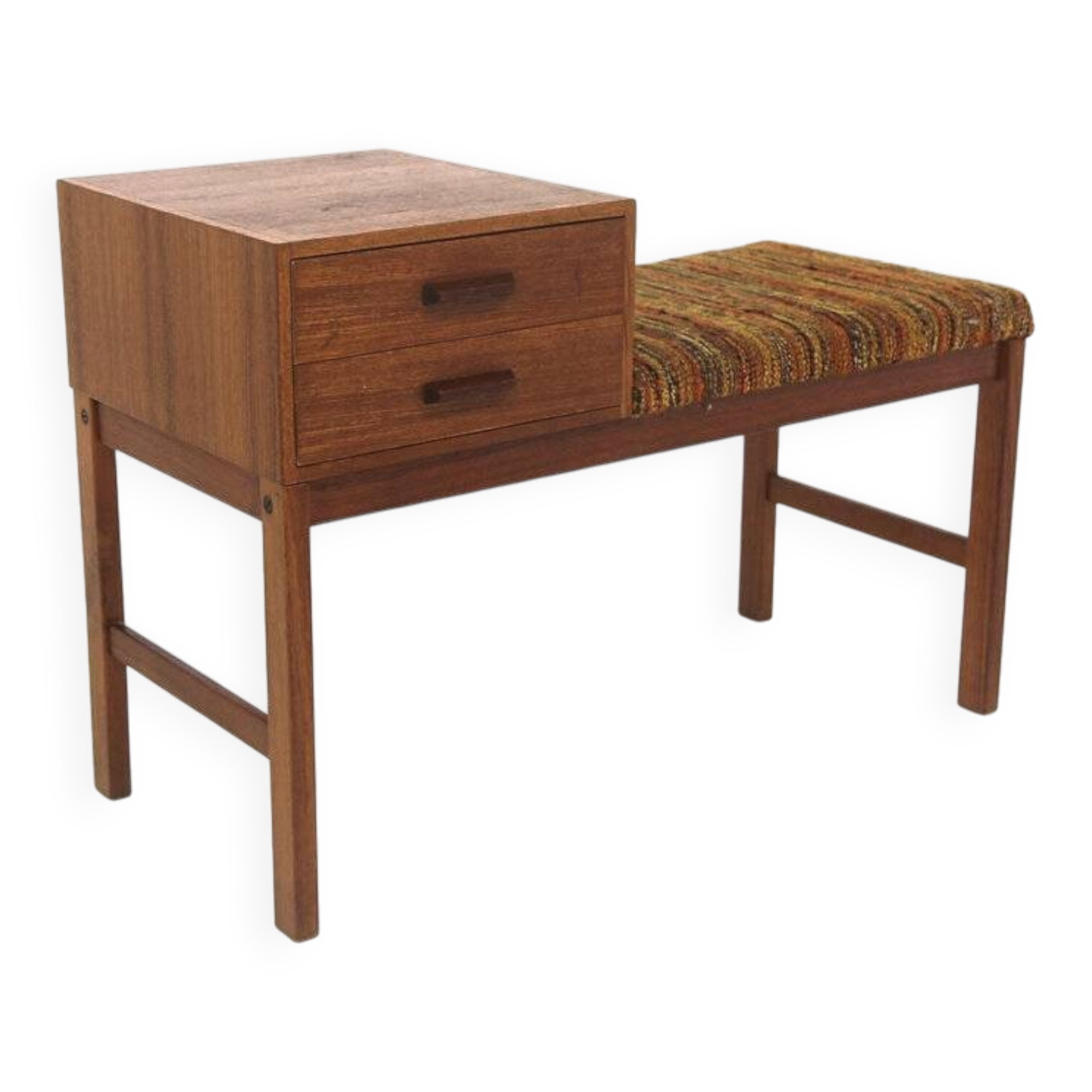 Scandinavian teak telephone bench, Sweden, 1960