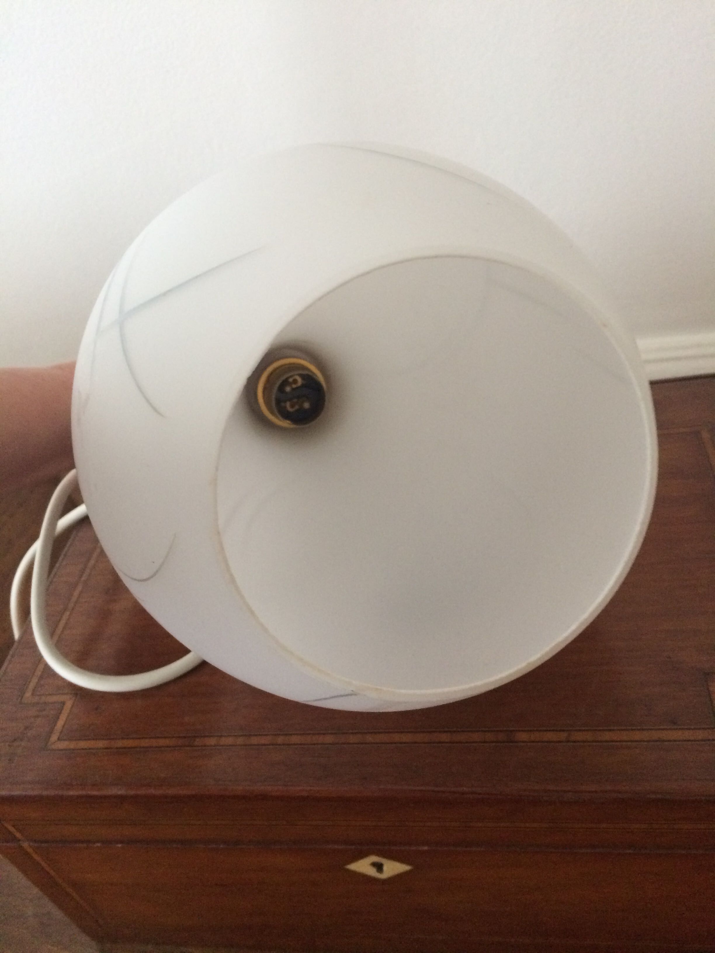 Old opaline hanging lamp