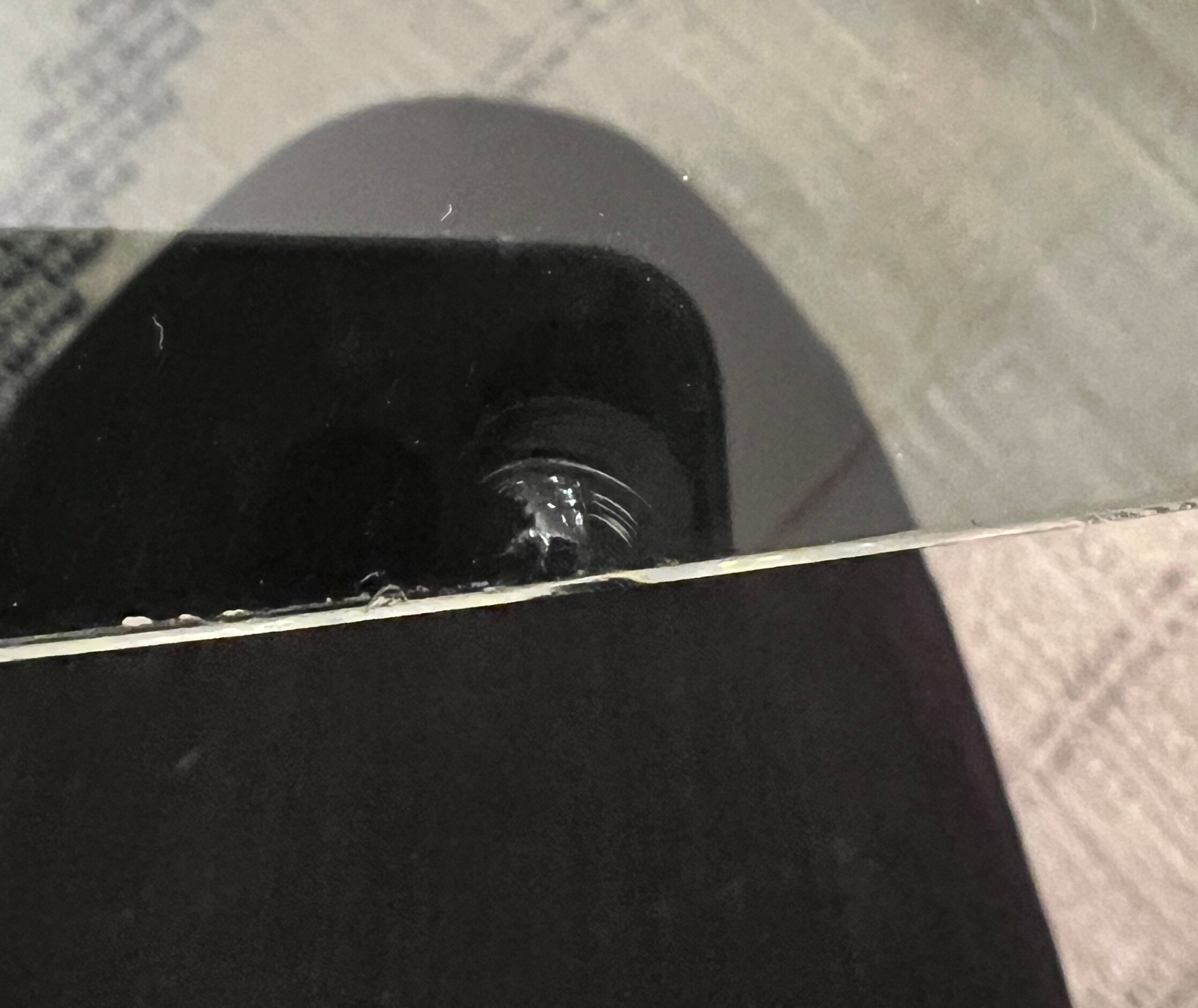 Chromed coffee table and smoked glass