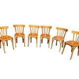 Set of six bistro chairs
