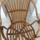 Pair of vintage rattan armchairs
