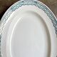 St Amand oval dish in blue ironstone
