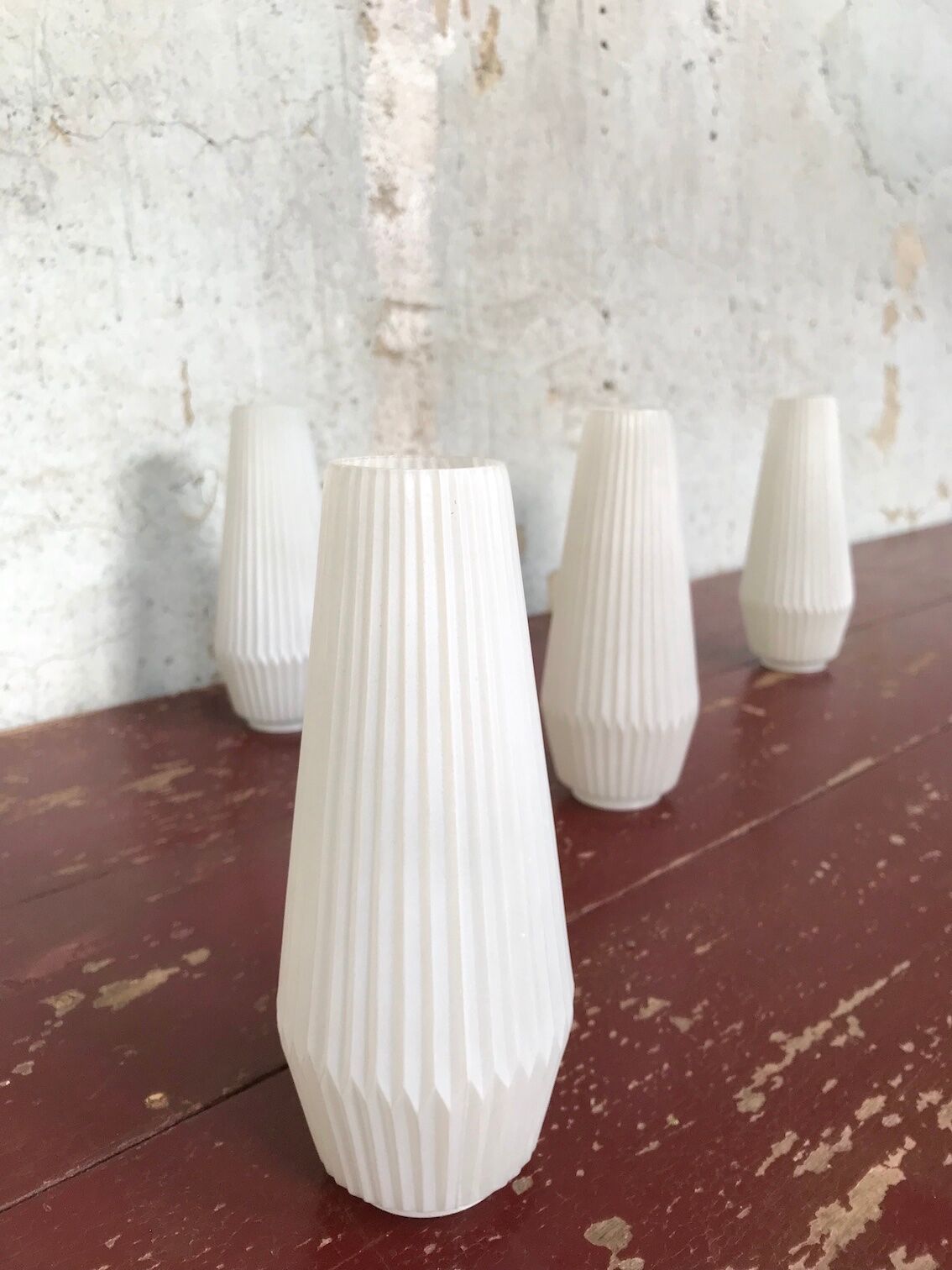 Pair of vintage metal and brass sconces