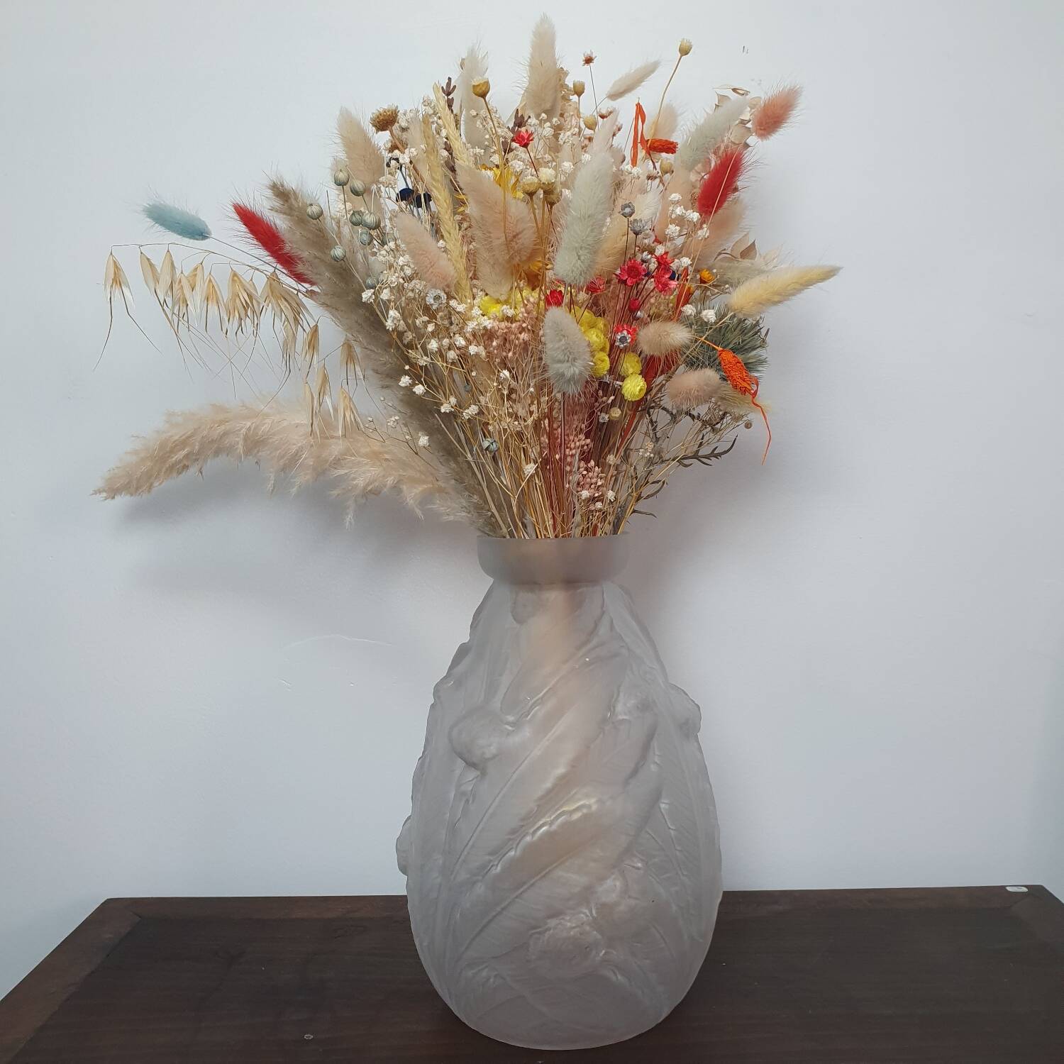 Polished glass vase Etaleune - Chestnut