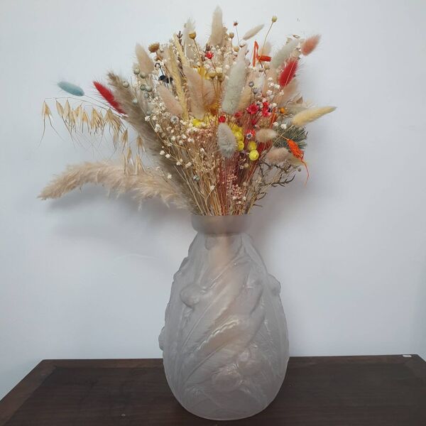 Vase en verre poli Etaleune- Châtaigner