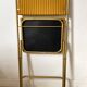 Lafuma folding chairs in velvet and gold metal