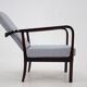 1940s Restored Beech Adjustable Armchair ,Czechoslovakia