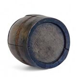 19th Century Rustic French Oak and Metal Hand-Crafted Pitcher