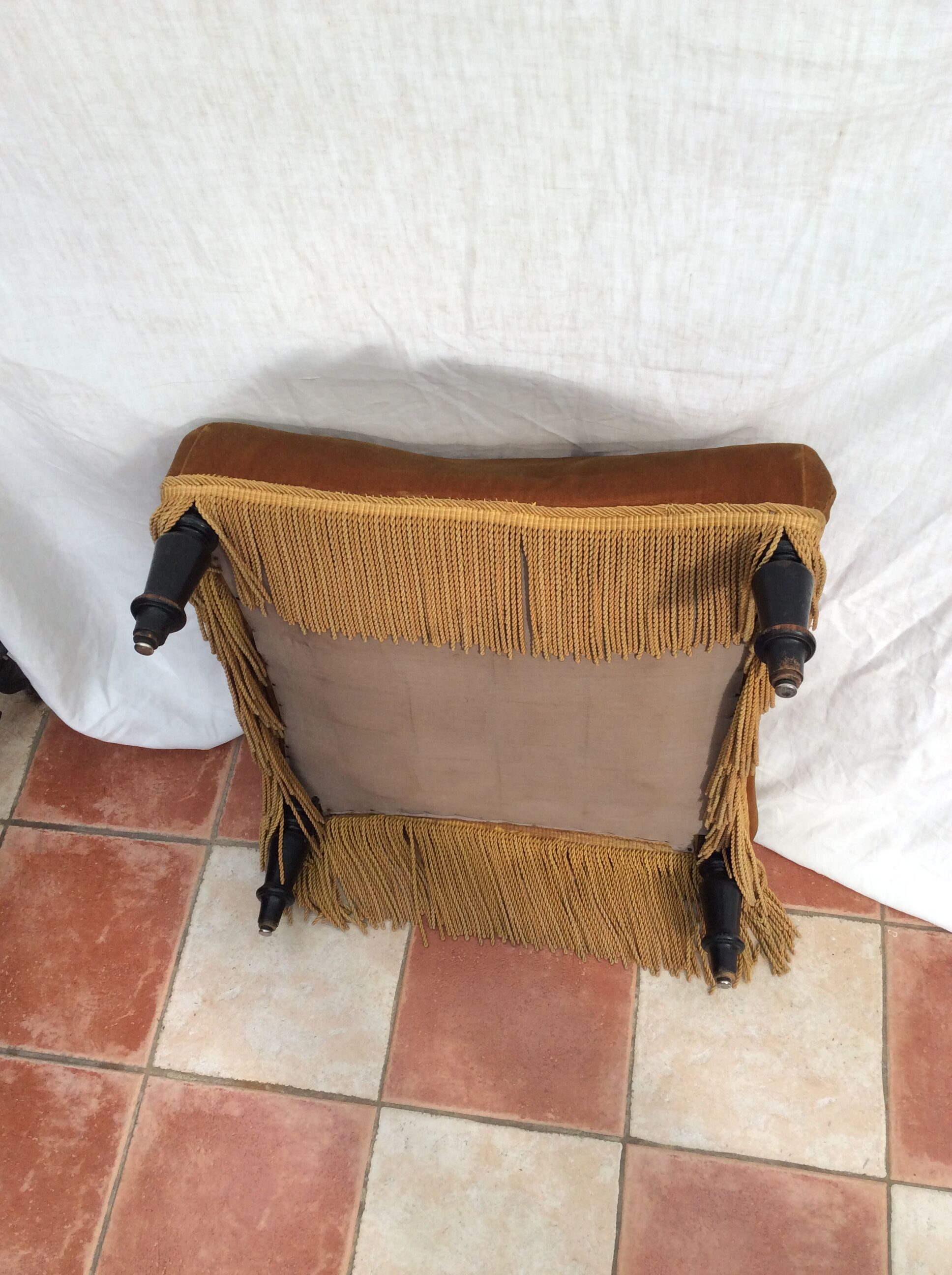Square pouf Napoleon lll