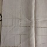 White cotton tablecloth
